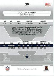2006 Leaf Certified Materials #39 Julius Jones back image