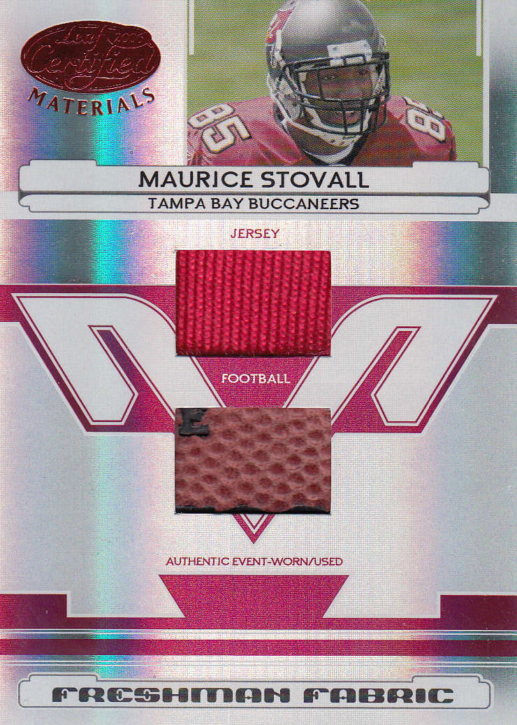 2006 Leaf Certified Materials Mirror Red Materials #226 Maurice Stovall