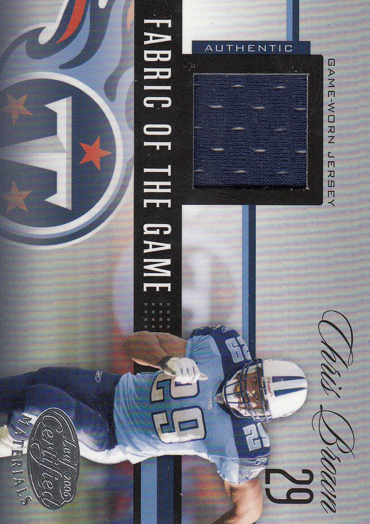 2006 Leaf Certified Materials Fabric of the Game #82 Chris Brown