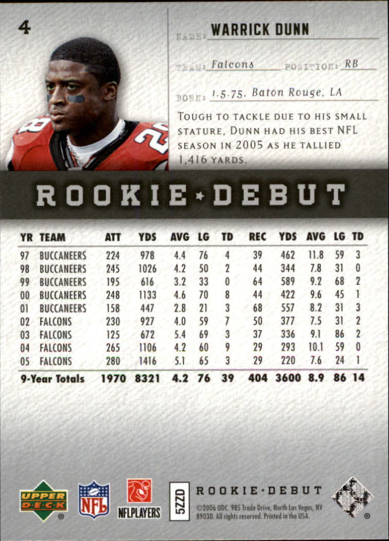 A1866- 2006 Upper Deck Rookie Debut FB +Inserts -You Pick- 15+ FREE US SHIP - Picture 9 of 359
