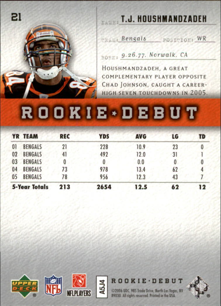 A1866- 2006 Upper Deck Rookie Debut FB +Inserts -You Pick- 15+ FREE US SHIP - Picture 41 of 359