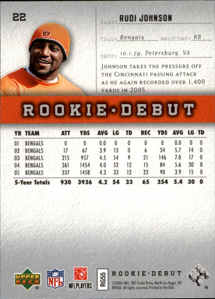 A1866- 2006 Upper Deck Rookie Debut FB +Inserts -You Pick- 15+ FREE US SHIP - Picture 43 of 359