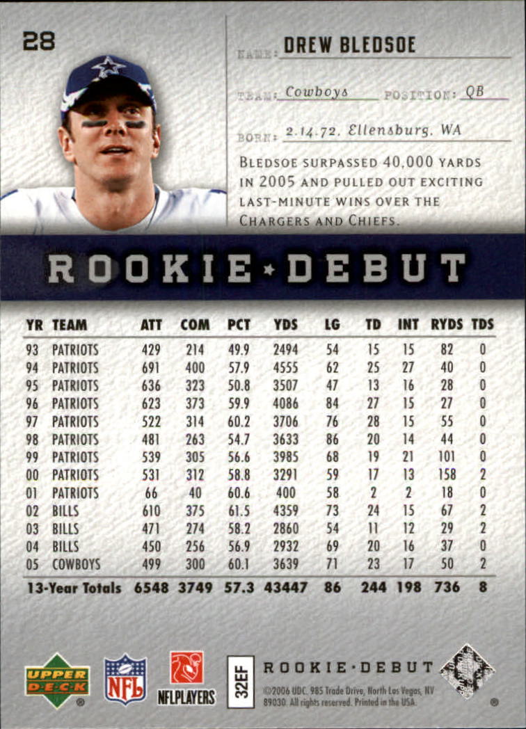A1866- 2006 Upper Deck Rookie Debut FB +Inserts -You Pick- 15+ FREE US SHIP - Picture 55 of 359