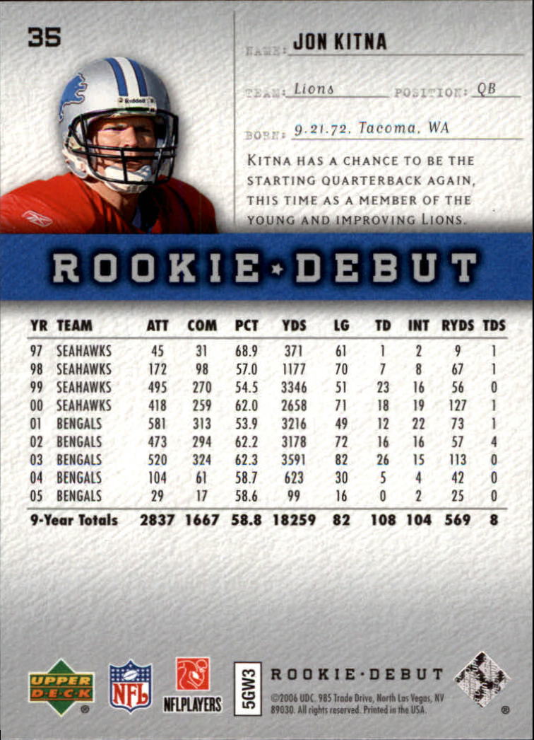 A1866- 2006 Upper Deck Rookie Debut FB +Inserts -You Pick- 15+ FREE US SHIP - Picture 69 of 359