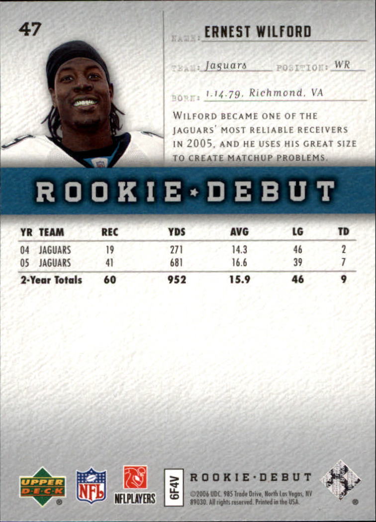 A1866- 2006 Upper Deck Rookie Debut FB +Inserts -You Pick- 15+ FREE US SHIP - Picture 89 of 359