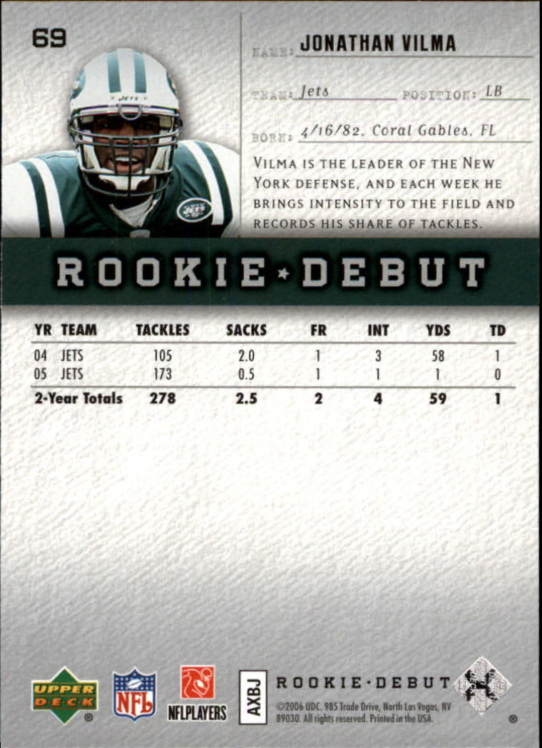 A1866- 2006 Upper Deck Rookie Debut FB +Inserts -You Pick- 15+ FREE US SHIP - Picture 131 of 359