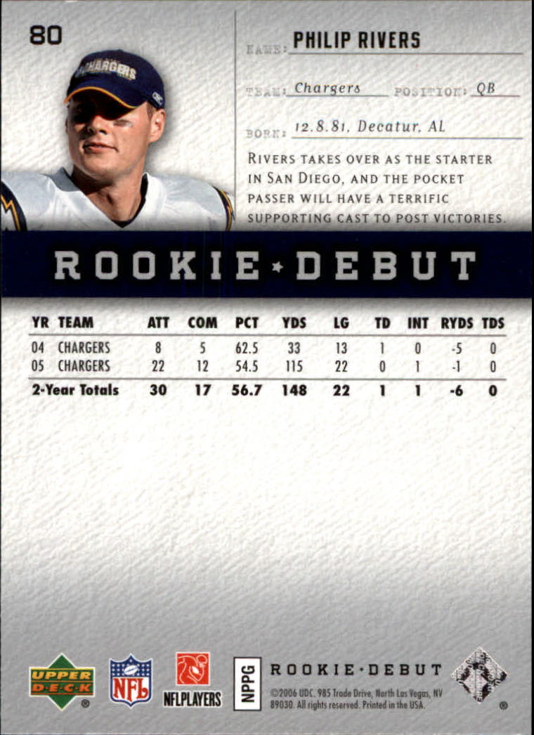 A1866- 2006 Upper Deck Rookie Debut FB +Inserts -You Pick- 15+ FREE US SHIP - Picture 153 of 359