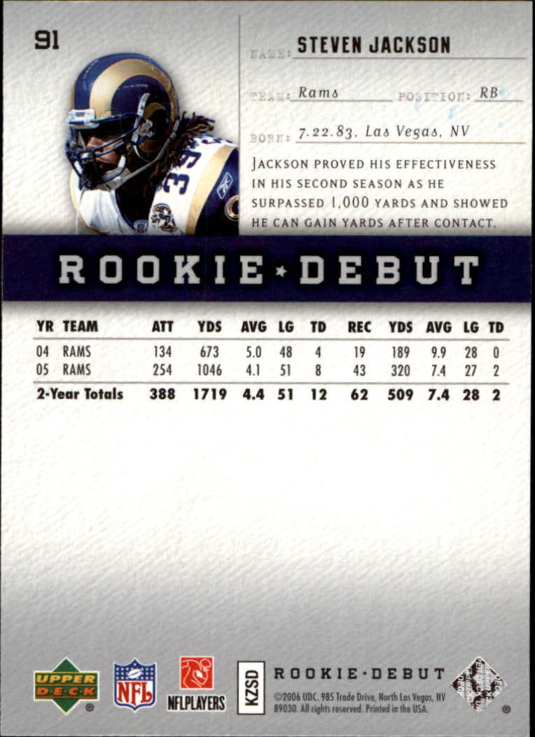 A1866- 2006 Upper Deck Rookie Debut FB +Inserts -You Pick- 15+ FREE US SHIP - Picture 175 of 359