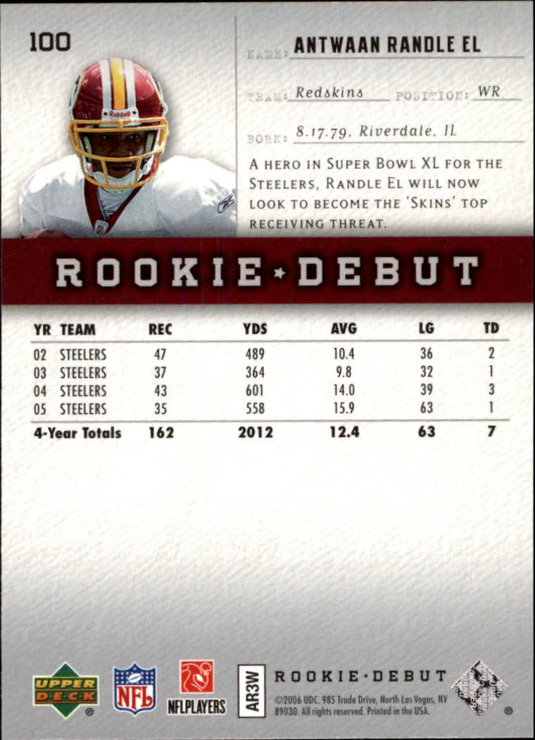 A1866- 2006 Upper Deck Rookie Debut FB +Inserts -You Pick- 15+ FREE US SHIP - Picture 193 of 359