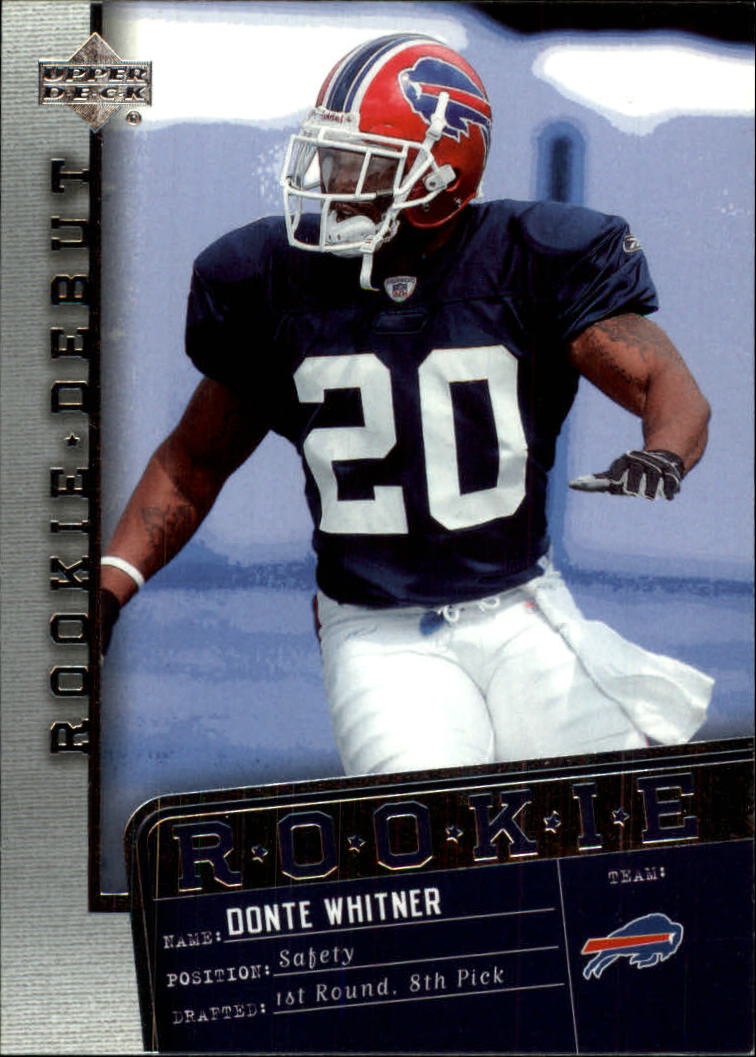 2006 Upper Deck Rookie Debut #110 Donte Whitner RC