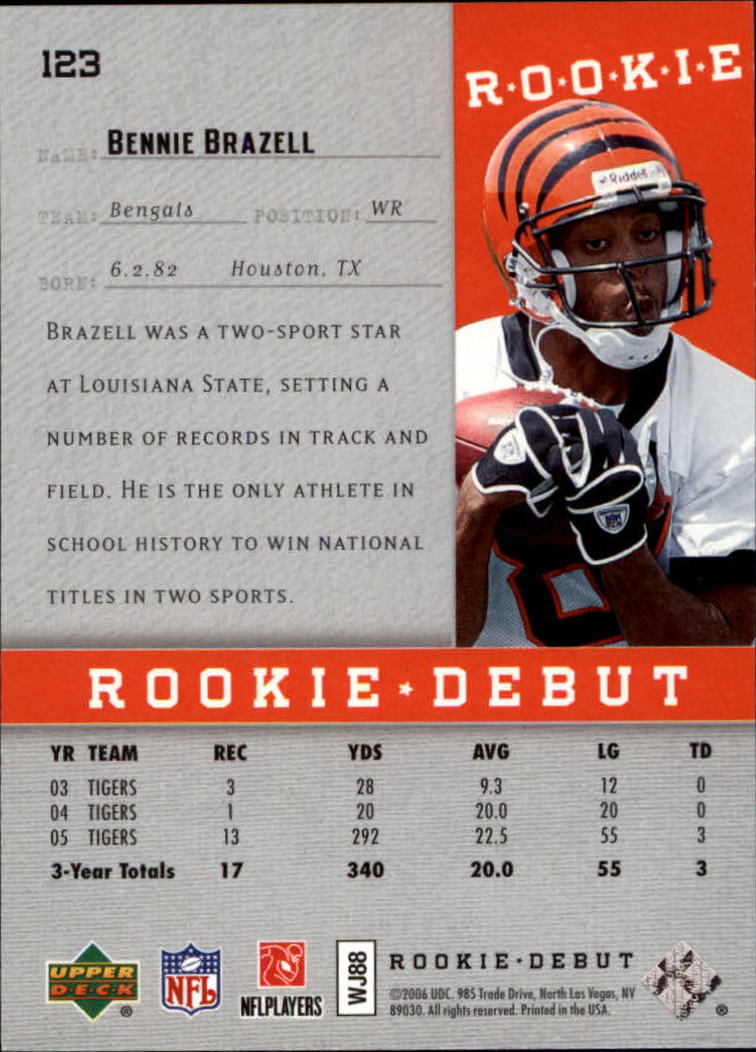 A1866- 2006 Upper Deck Rookie Debut FB +Inserts -You Pick- 15+ FREE US SHIP - Picture 215 of 359