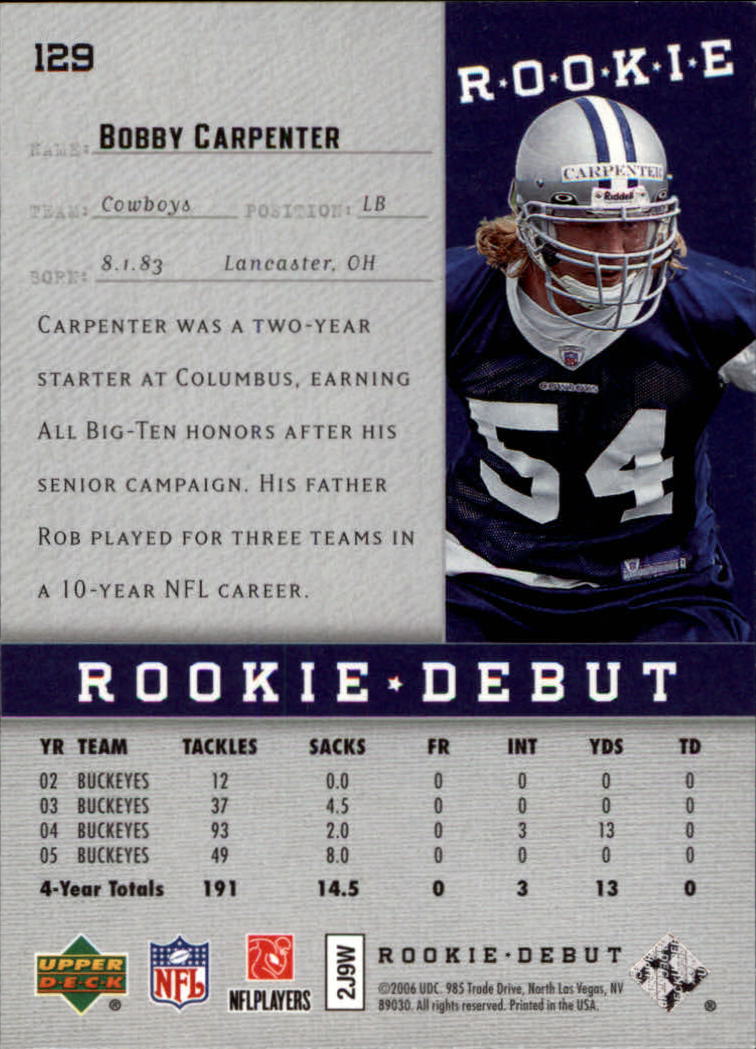 A1866- 2006 Upper Deck Rookie Debut FB +Inserts -You Pick- 15+ FREE US SHIP - Picture 223 of 359