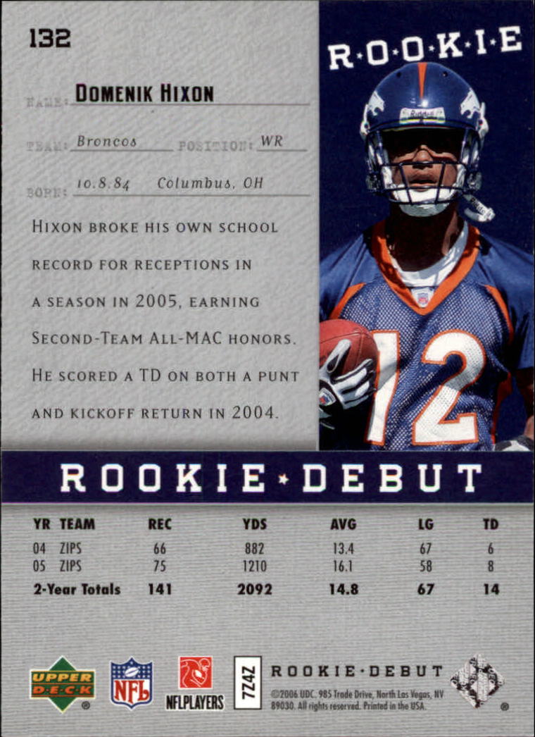 A1866- 2006 Upper Deck Rookie Debut FB +Inserts -You Pick- 15+ FREE US SHIP - Picture 225 of 359