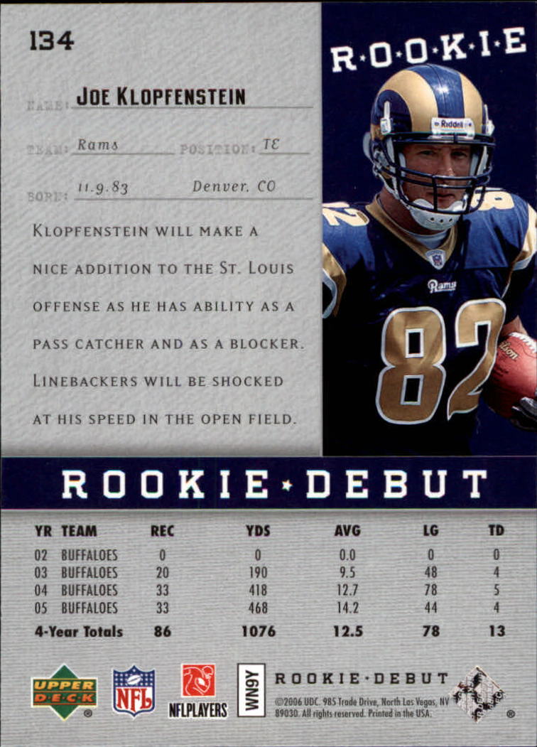 A1866- 2006 Upper Deck Rookie Debut FB +Inserts -You Pick- 15+ FREE US SHIP - Picture 227 of 359