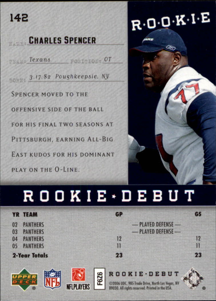 A1866- 2006 Upper Deck Rookie Debut FB +Inserts -You Pick- 15+ FREE US SHIP - Picture 235 of 359