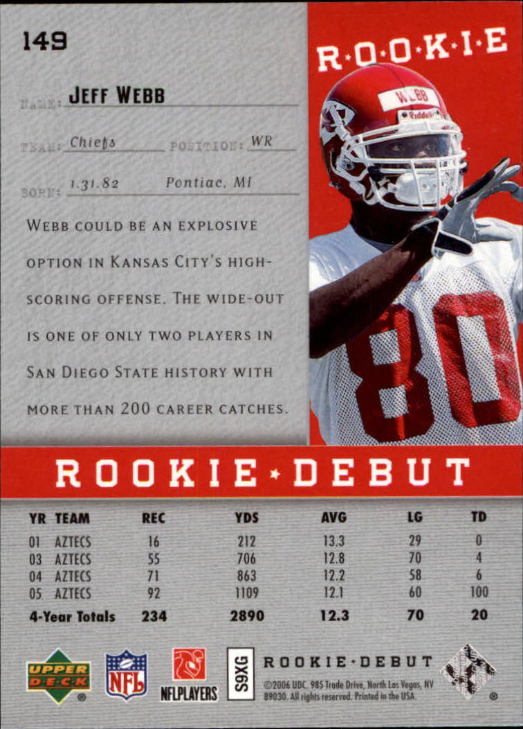 A1866- 2006 Upper Deck Rookie Debut FB +Inserts -You Pick- 15+ FREE US SHIP - Picture 249 of 359