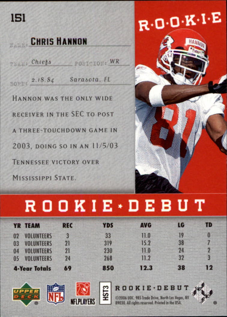 A1866- 2006 Upper Deck Rookie Debut FB +Inserts -You Pick- 15+ FREE US SHIP - Picture 251 of 359