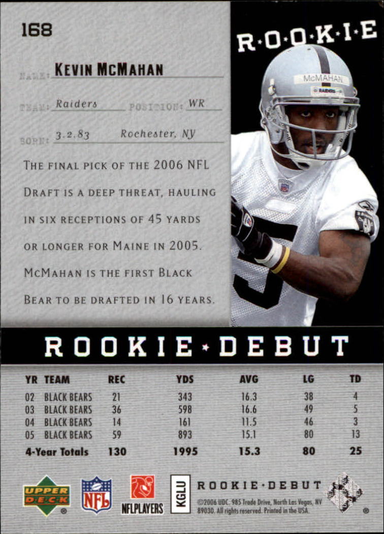 A1866- 2006 Upper Deck Rookie Debut FB +Inserts -You Pick- 15+ FREE US SHIP - Picture 265 of 359