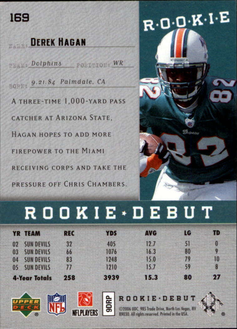 A1866- 2006 Upper Deck Rookie Debut FB +Inserts -You Pick- 15+ FREE US SHIP - Picture 267 of 359
