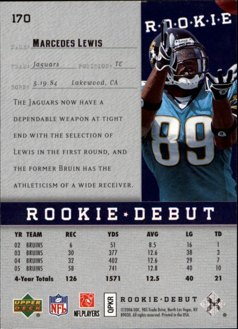 A1866- 2006 Upper Deck Rookie Debut FB +Inserts -You Pick- 15+ FREE US SHIP - Picture 269 of 359