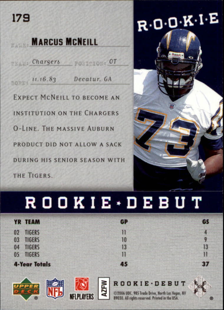A1866- 2006 Upper Deck Rookie Debut FB +Inserts -You Pick- 15+ FREE US SHIP - Picture 283 of 359
