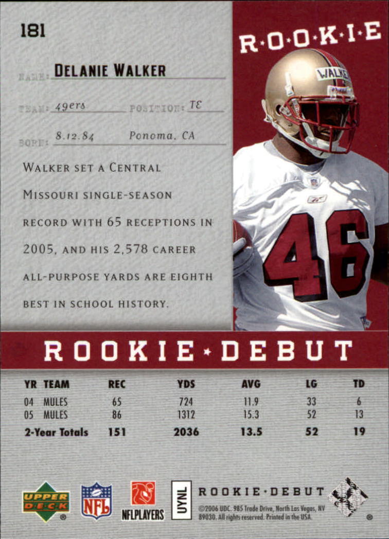A1866- 2006 Upper Deck Rookie Debut FB +Inserts -You Pick- 15+ FREE US SHIP - Picture 287 of 359