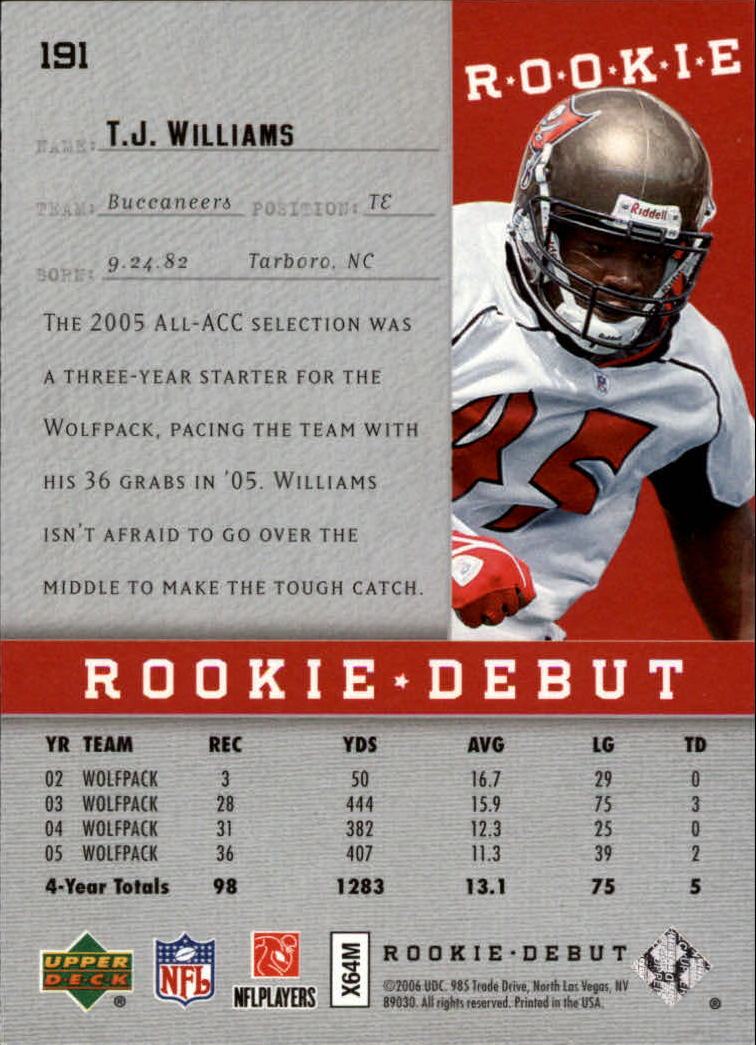A1866- 2006 Upper Deck Rookie Debut FB +Inserts -You Pick- 15+ FREE US SHIP - Picture 297 of 359