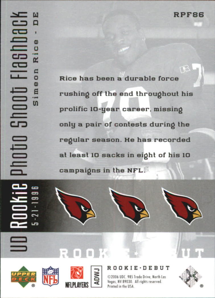 A1866- 2006 Upper Deck Rookie Debut FB +Inserts -You Pick- 15+ FREE US SHIP - Picture 359 of 359