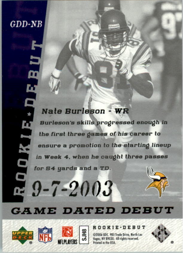 A1866- 2006 Upper Deck Rookie Debut FB +Inserts -You Pick- 15+ FREE US SHIP - Picture 325 of 359