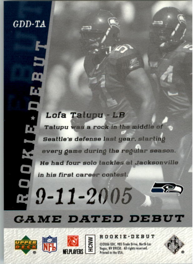 A1866- 2006 Upper Deck Rookie Debut FB +Inserts -You Pick- 15+ FREE US SHIP - Picture 335 of 359