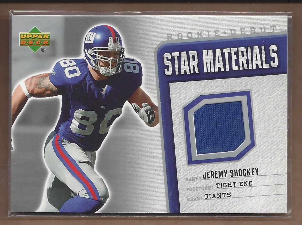 2006 Upper Deck Rookie Debut Star Materials Silver #SMSH Jeremy Shockey