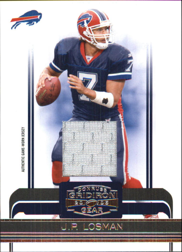 2006 DONRUSS GRIDIRON GEAR JP LOSMAN JERSEY BUFFALO BILLS