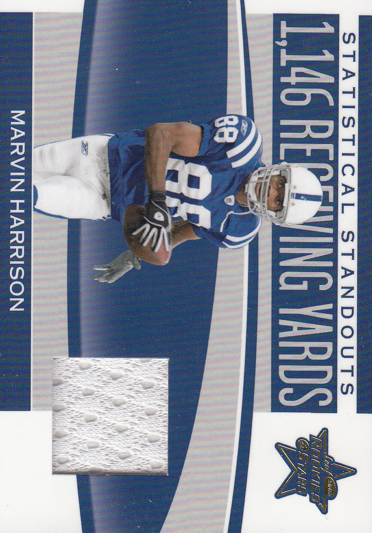 2006 Leaf Rookies and Stars Statistical Standouts Materials #16 Marvin Harrison