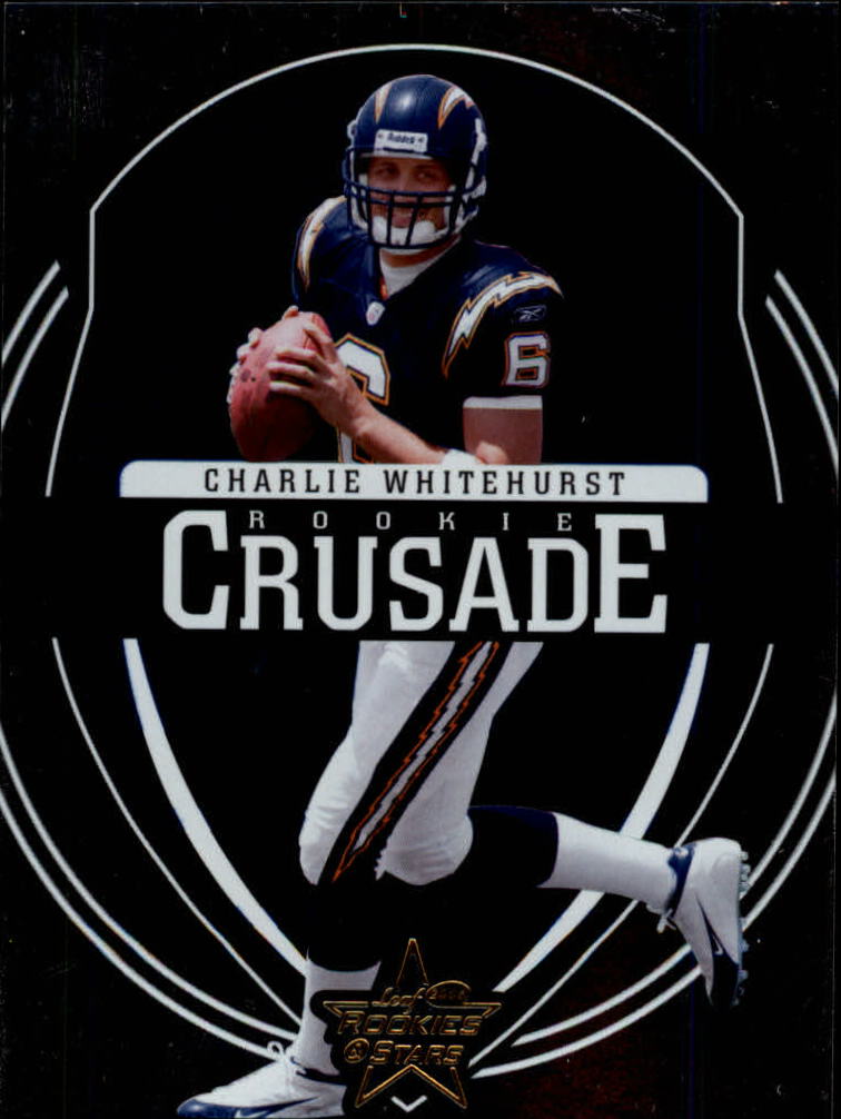 2006 Leaf Rookies and Stars Rookie Crusade Blue #28 Charlie Whitehurst