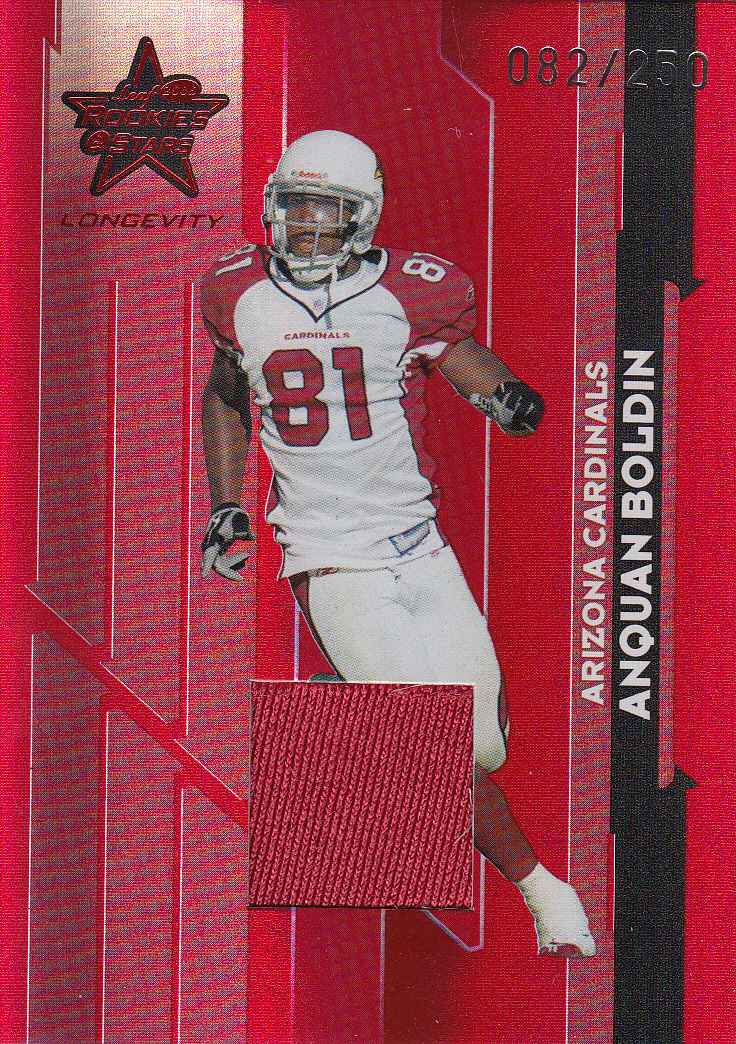 2006 Leaf Rookies and Stars Longevity Target Materials Ruby #1 Anquan Boldin/250