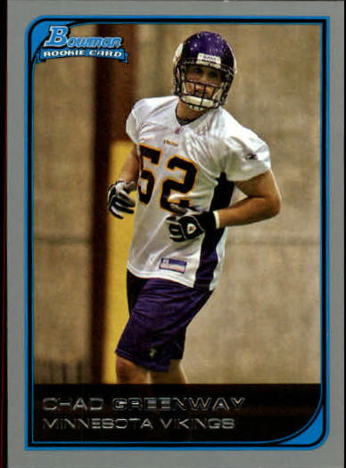 2006 Bowman #158 Chad Greenway RC