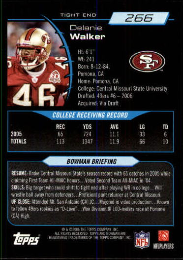 A1971- 2006 Bowman Football Cards 201-275 +Inserts -You Pick- 15+ FREE US SHIP - Picture 131 of 348