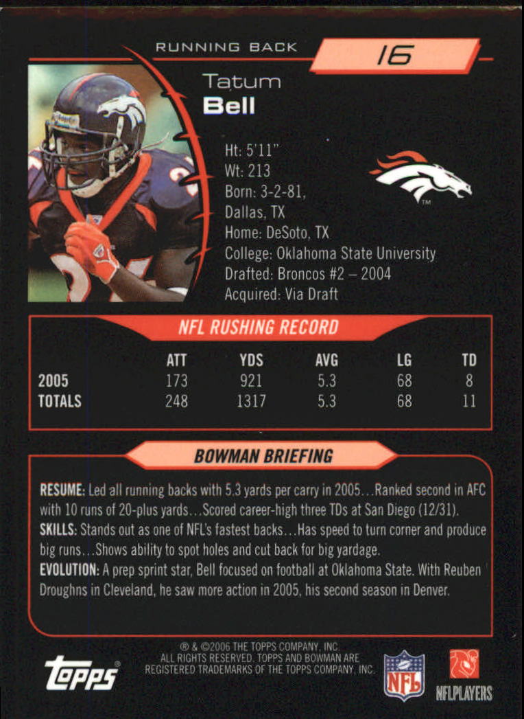 A1971- 2006 Bowman Football Cards 201-275 +Inserts -You Pick- 15+ FREE US SHIP - Picture 176 of 348