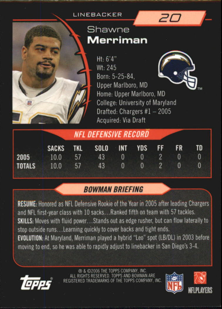 A1971- 2006 Bowman Football Cards 201-275 +Inserts -You Pick- 15+ FREE US SHIP - Picture 182 of 348