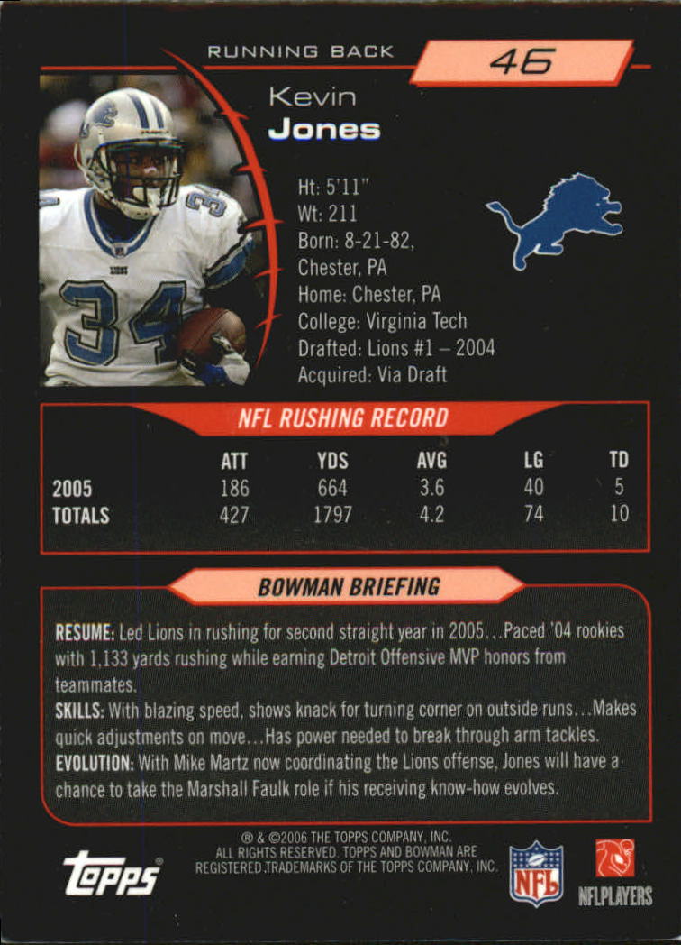 A1971- 2006 Bowman Football Cards 201-275 +Inserts -You Pick- 15+ FREE US SHIP - Picture 222 of 348