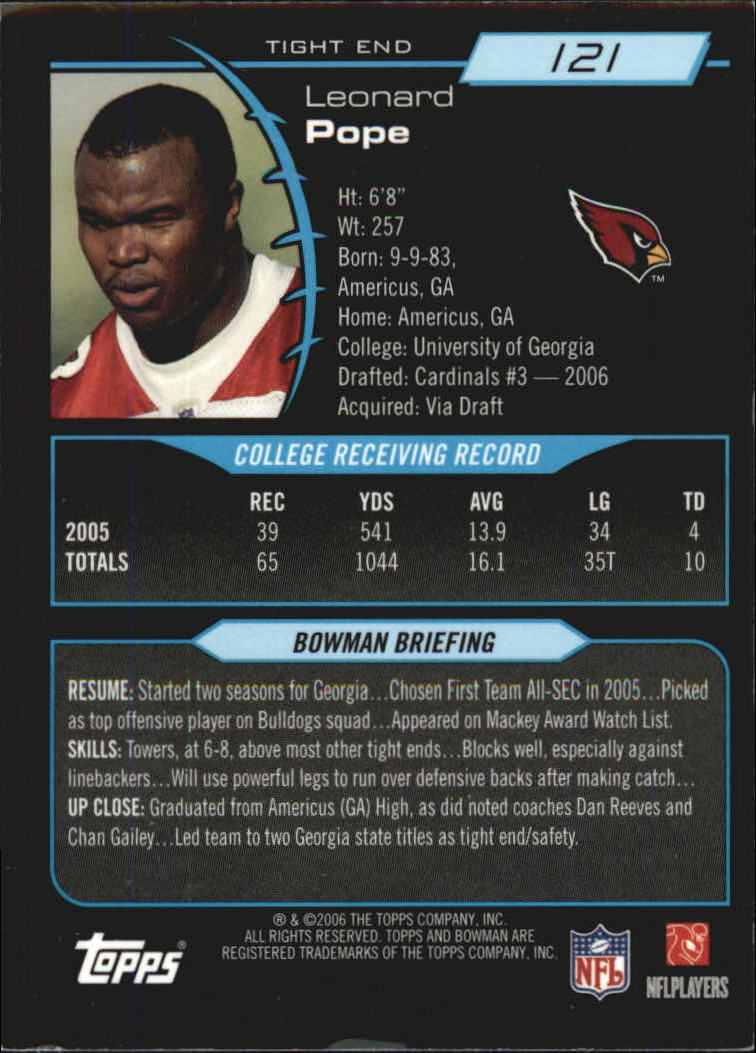 A1971- 2006 Bowman Football Cards 201-275 +Inserts -You Pick- 15+ FREE US SHIP - Picture 328 of 348