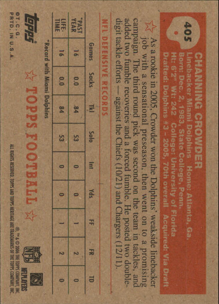 A0751- 2006 Topps Heritage Fb Verschieden Einsatz Karten -du Pick- 15 + Gratis - Bild 233 von 300