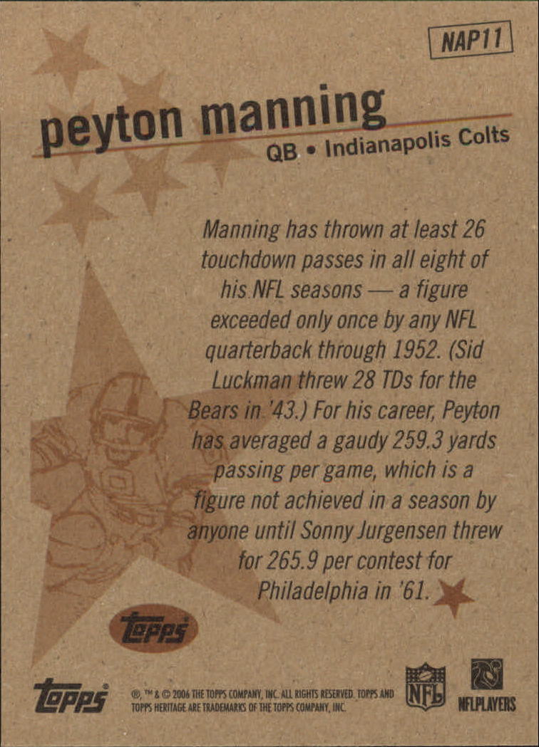 A0751- 2006 Topps Heritage Fb Verschieden Einsatz Karten -du Pick- 15 + Gratis - Bild 296 von 300