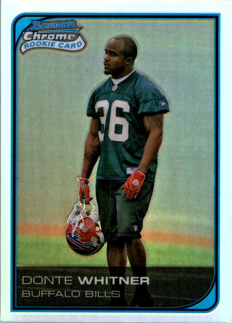 2006 Bowman Chrome Refractors #66 Donte Whitner