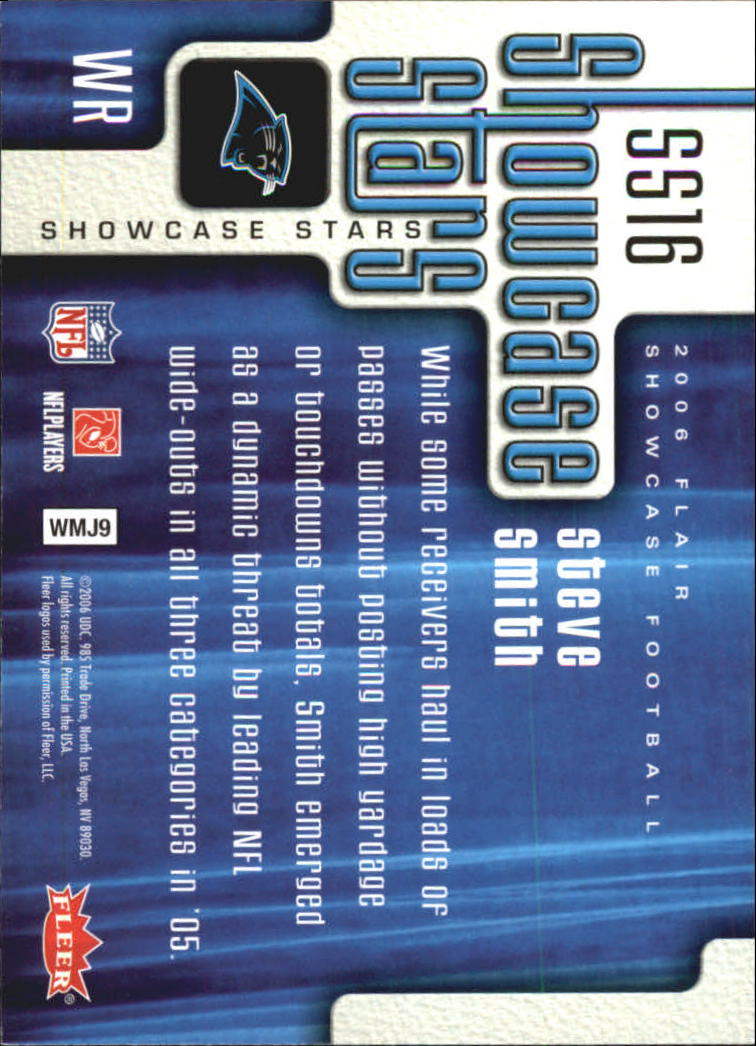 2006 Flair Showcase Showcase Stars #SS16 Steve Smith back image