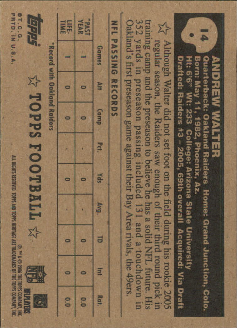 A0751- 2006 Topps Heritage Fb Verschieden Einsatz Karten -du Pick- 15 + Gratis - Bild 35 von 300