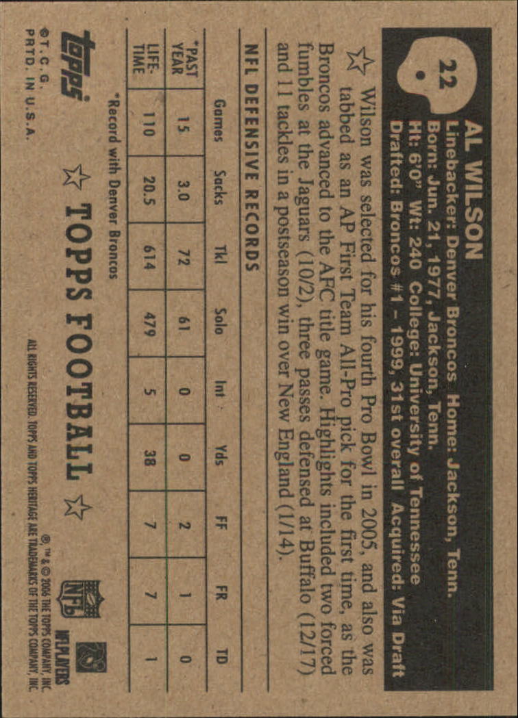 A0751- 2006 Topps Heritage Fb Verschieden Einsatz Karten -du Pick- 15 + Gratis - Bild 47 von 300