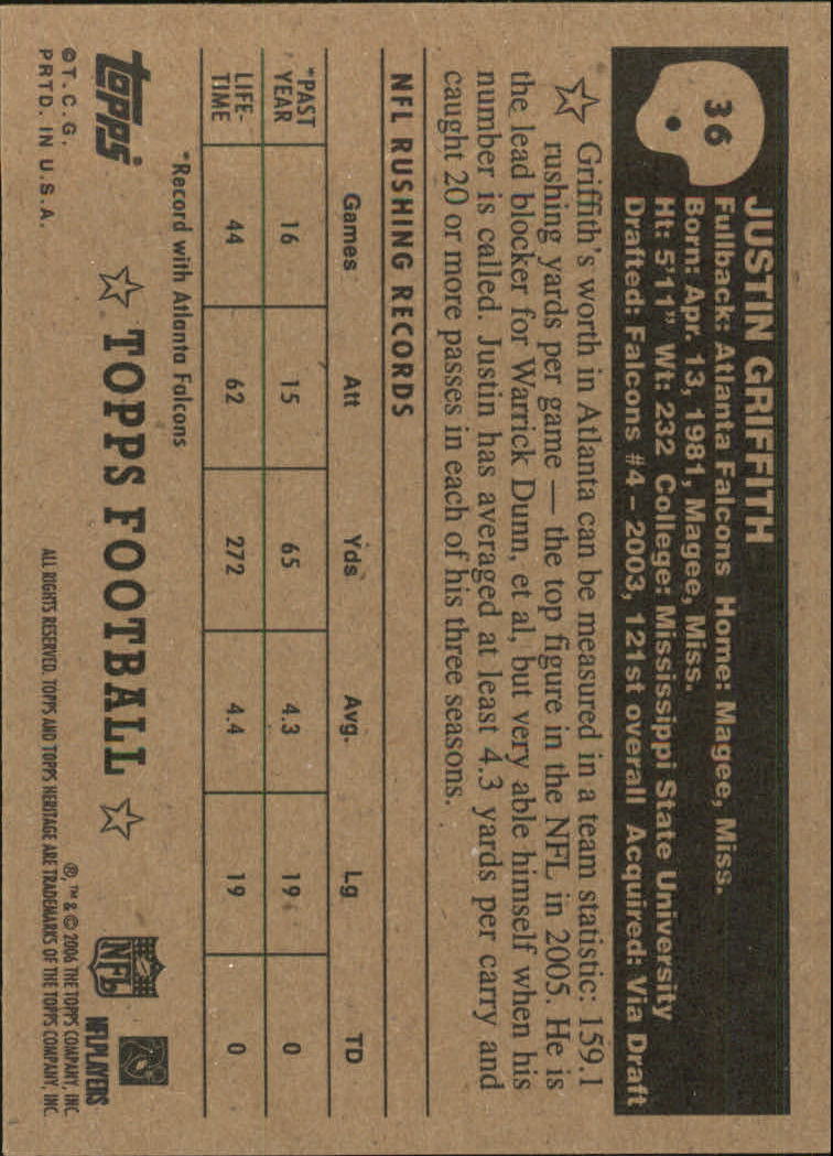 A0751- 2006 Topps Heritage Fb Verschieden Einsatz Karten -du Pick- 15 + Gratis - Bild 7 von 300