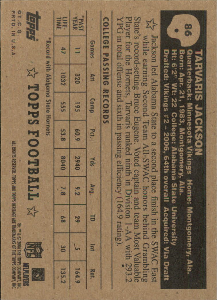 A0751- 2006 Topps Heritage Fb Verschieden Einsatz Karten -du Pick- 15 + Gratis - Bild 191 von 300