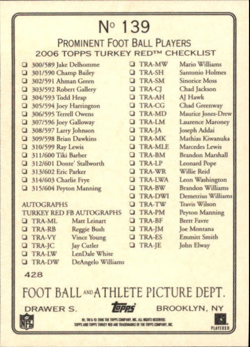 A1973- 2006 Topps Türkei Rot Fb #S 1-247 + Rookies -du Pick- 15 + Gratis US - Bild 269 von 435